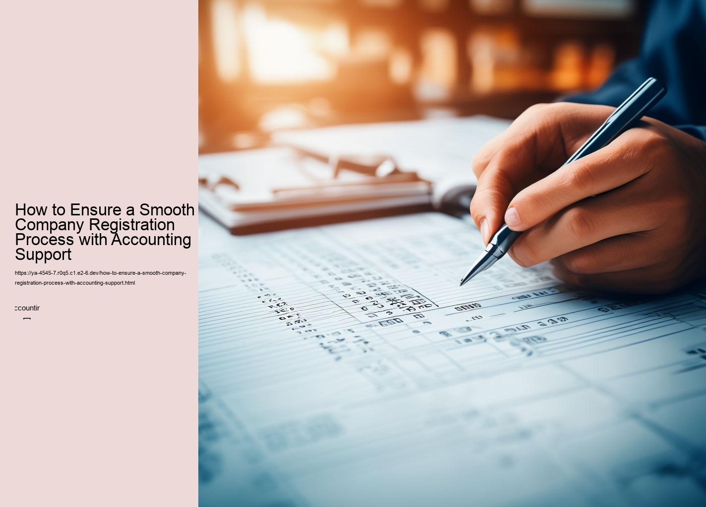 How to Ensure a Smooth Company Registration Process with Accounting Support